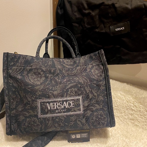 Versace Barocco Athena Medium Tote Bag - Picture 1 of 7